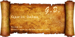 Gyuris Dalma névjegykártya